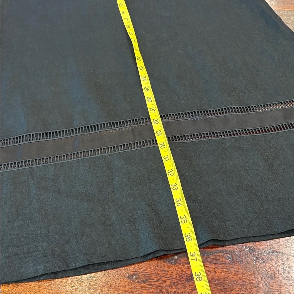 Ralph Lauren Collection Black Linen Maxi Skirt with Cutout Detail size 8 - Picture 14 of 14